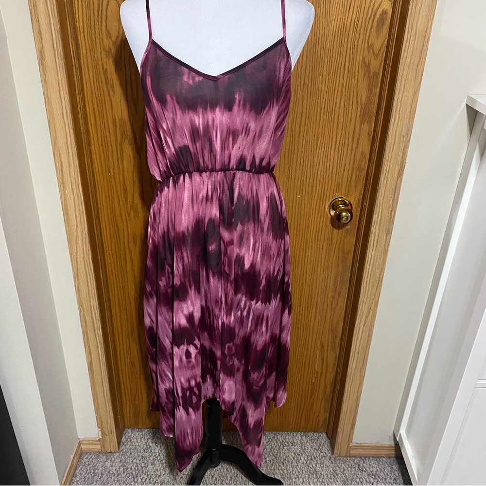 Cute sheer rye-dye dress handkerchief style